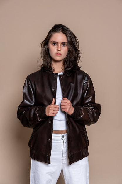 Metallic Bomber Jacket